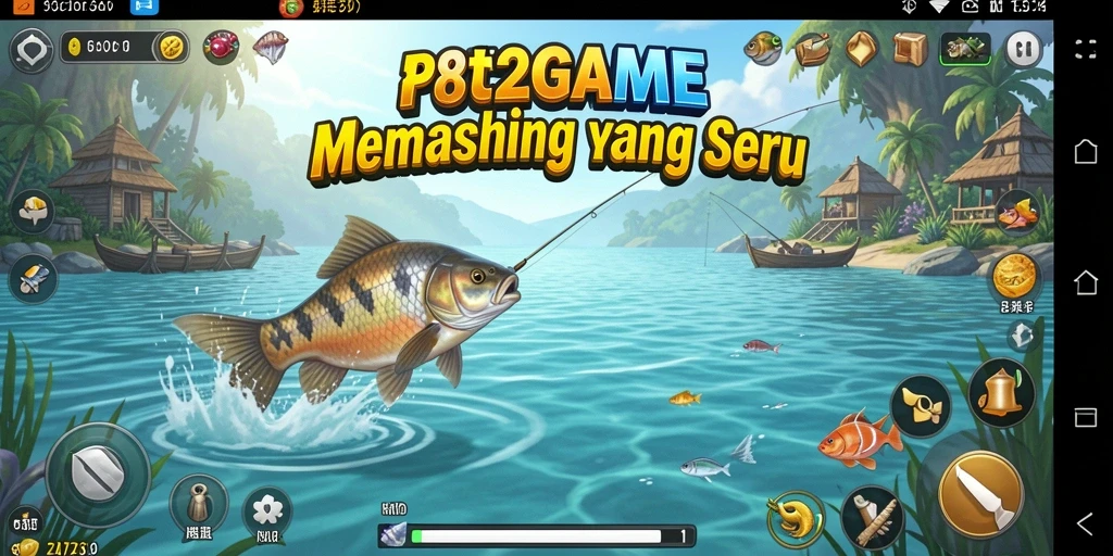 Tampilan gameplay menarik dalam <strong>182GAME</strong> saat memancing ikan di laut.