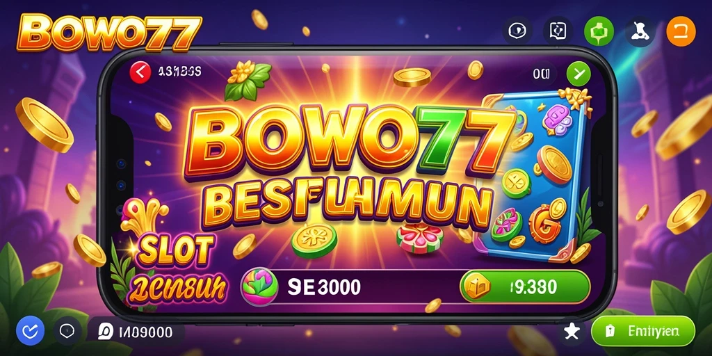 Tampilan gameplay BOWO77 dengan simbol slot yang menarik.