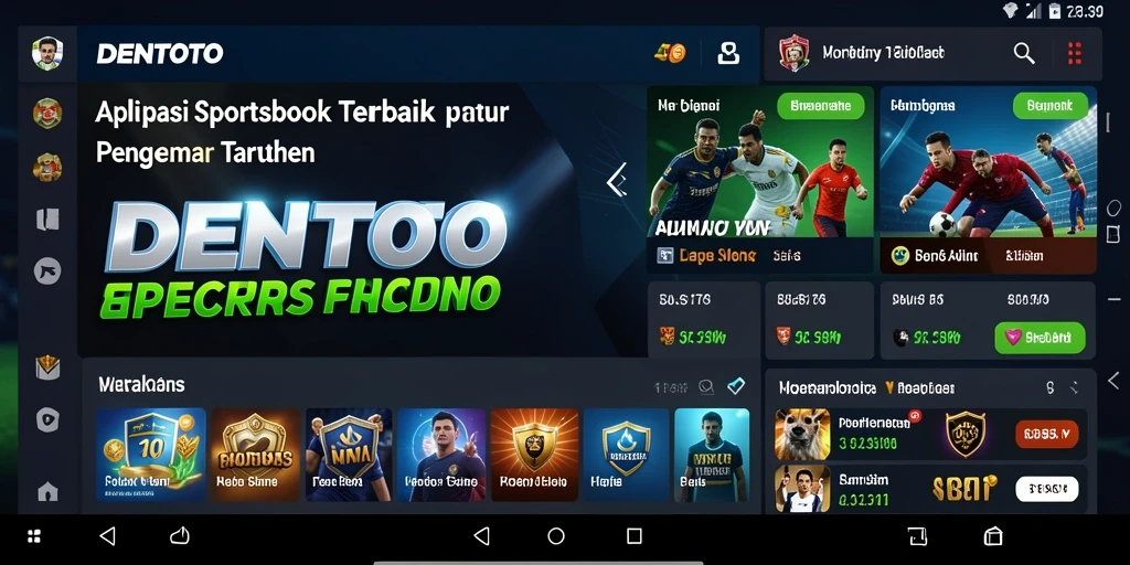 Tampilan menarik dari gameplay DENTOTO dalam taruhan olahraga.