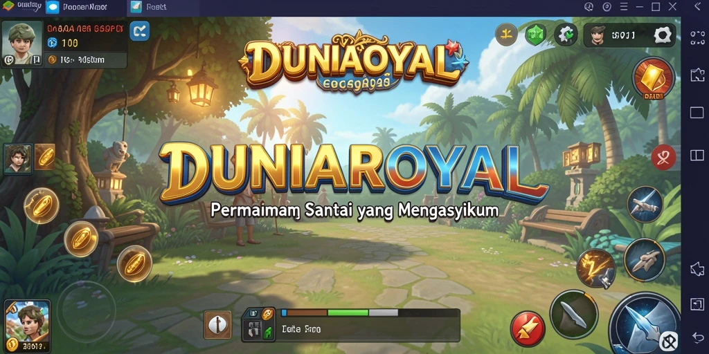 Tampilan menarik dari gameplay DUNIAROYAL yang santai dan menyenangkan.