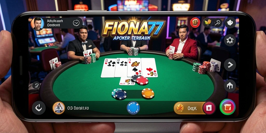 Screenshot utama FIONA77 menampilkan gameplay poker yang seru dan interaktif.
