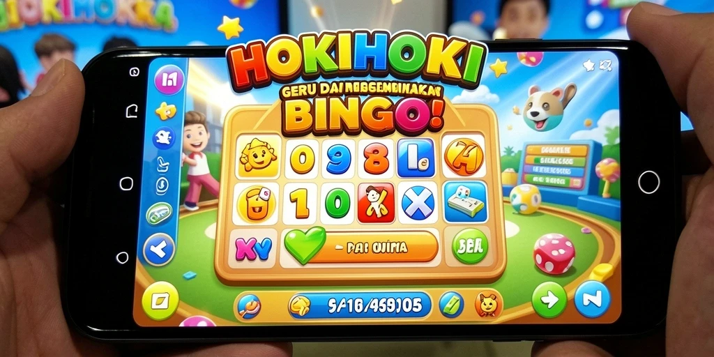 Tampilan gameplay HOKIHOKI yang seru dan interaktif.