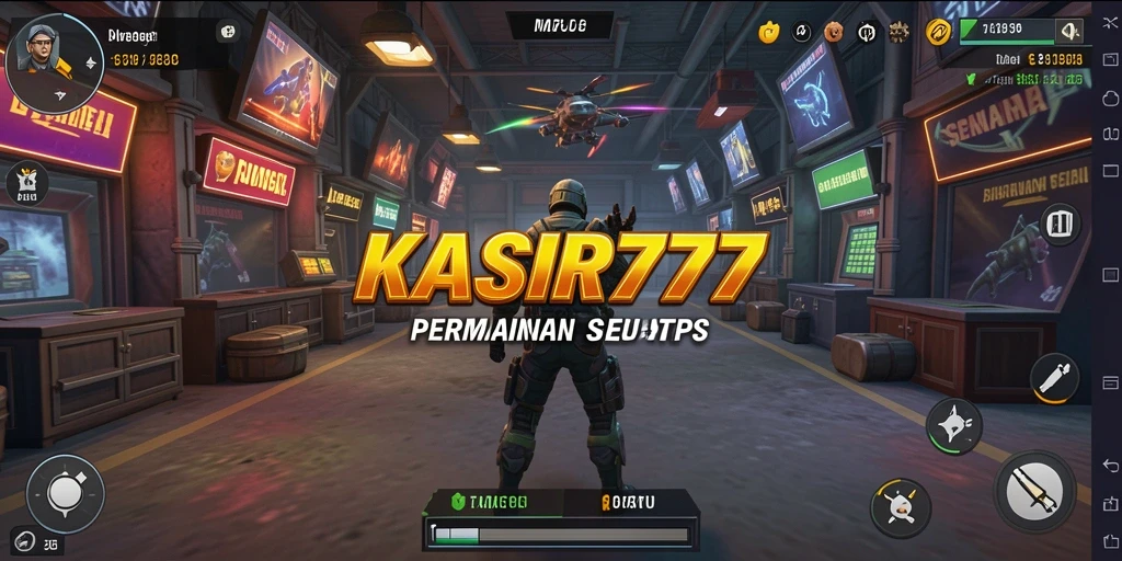 Tampilan gameplay seru dari KASIR777 dalam genre TPS.