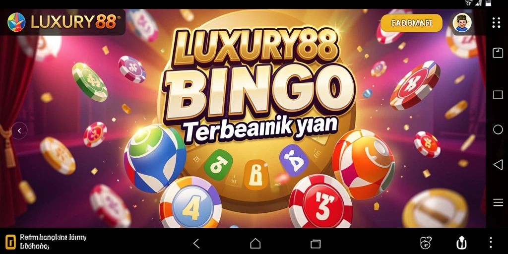 Screenshot utama LUXURY88 menampilkan gameplay Bingo yang seru.