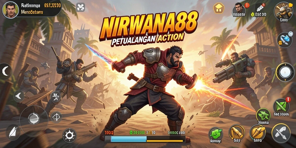 Tampilan seru dalam aksi gameplay NIRWANA88 yang mendebarkan.