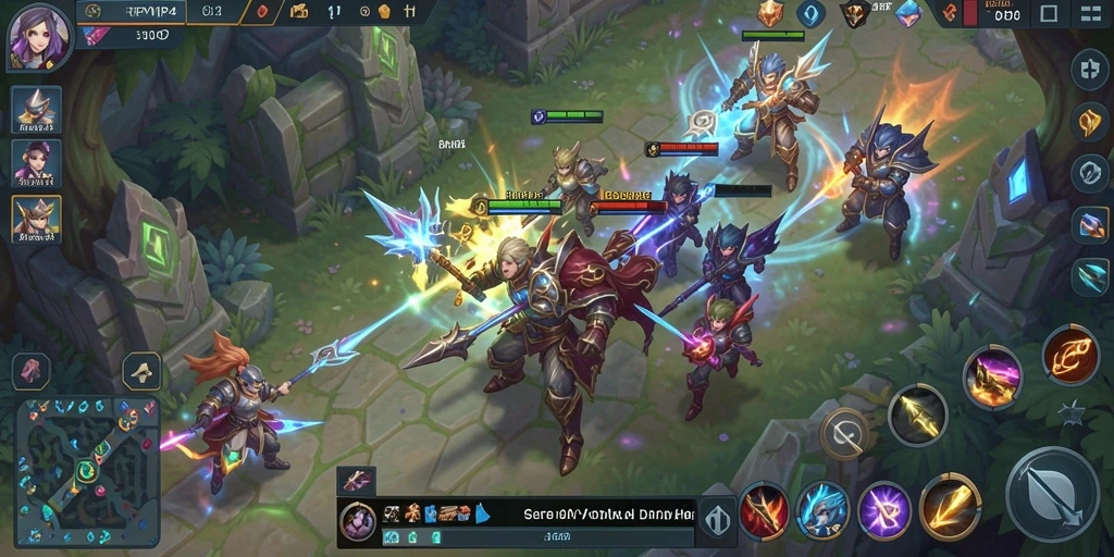 Tampilan gameplay RPVIP4 yang mendebarkan dalam pertempuran tim.