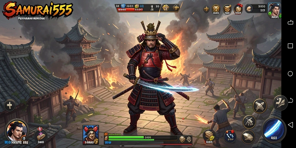 Gameplay seru Tower Defense di SAMURAI555.
